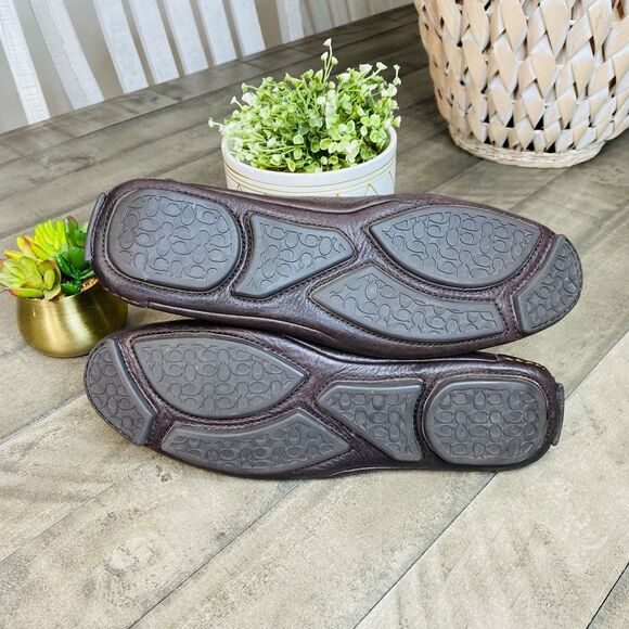 COACH Neal Brown Nappa Leather Penny Loafers Mocs Men's Size 9.5M - Picture 7 of 7